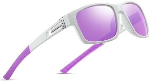 suoso Polarized Sports Sunglasses for Men: UV400 Protection Glasses Wrap Around Goggles for Driving Fishing by suoso