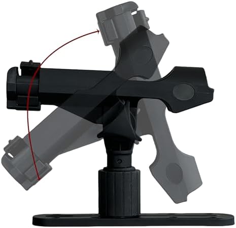 2 Pack Fishing Rod Holder with Track Mount Universal T-Shaped Screw Mounted on Rail for Kayak, Canoe, Fishing Boat - Image 6