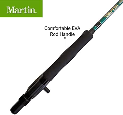 Martin Complete Fly Fishing Kit, 8-Foot 5/6-Weight 3-Piece Fly Fishing Pole, Size 5/6 Rim-Control Reel, Pre-spooled with Backing, Line and Leader, Includes Custom Fly Tackle Assortment, Brown/Green - Image 6