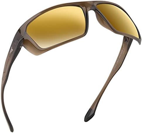 KastKing Huzzah Polarized Sport Sunglasses for Men and Women, Wrap Design by KastKing