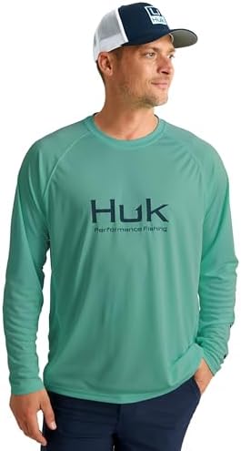 HUK Men's Pursuit Vented Long Sleeve Fishing Shirt (+30 UPF) by HUK