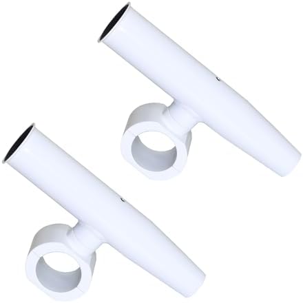 2 PCS T-Top Rod Holder Single Aluminum clamp on fit 1.5",1.875",2" inch Horizontal or Vertical Fishing Boat Tower/Leaning Post/Rail by RaiderT-TopAccessories