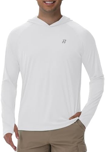 Runhit UPF 50+ Fishing Shirts for Men Long Sleeve Sun Protection Hoodie Lightweight Outdoor Workout Hiking Running Rash Guard - Image 2