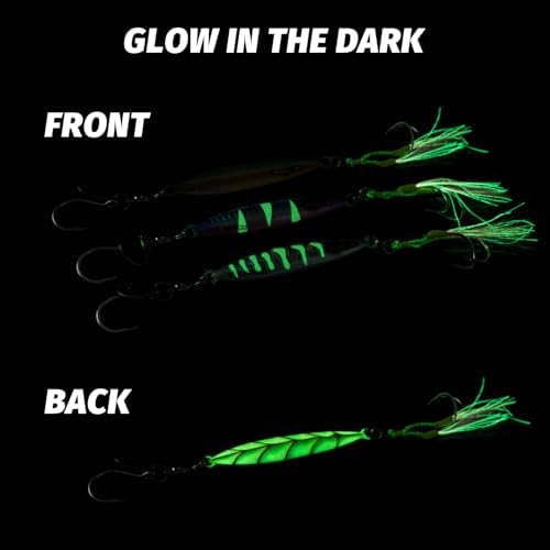 Goture Slow Pitch Jigs with Double Assist Hooks and Swivel, 40g-250g - Image 5