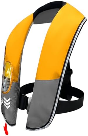 Automatic Inflatable Life Jackets for Women,Life Vest for Adults,Preserver PFD for Women,Supports Weight up to 330 pounds by NAUTISHIELD