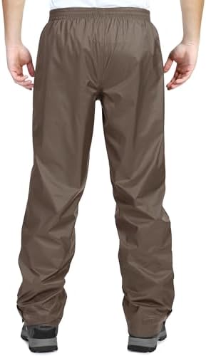 33,000ft Men's Rain Pants, Waterproof Rain Over Pants, Windproof Pants - Image 2