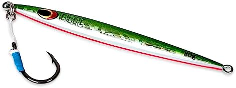 UMT Sand EEL 80g Offshore Fishing Jigs - Multi Species. Packs: 1, 5, 10. Green, Pink. Pro-Grade. - Image 2