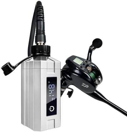 Super Mini Electric Fishing Reel Battery. Latest Model with Digital LED Display. Compatible with Daiwa & Shimano Electric reels. by Yl-hlotelectricreelbattery