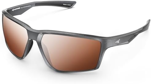 KastKing Osage Polarized Sport Sunglasses for Men and Women, Wrap Design by KastKing