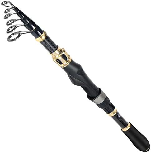 PLUSINNO Fishing Rod and Reel Combo, Telescopic Fishing Pole Kit with Spinning Reel, Tackle Box, Fishing Lures and Travel Carrying Bag, Fishing Gear Gifts for Men by PLUSINNO