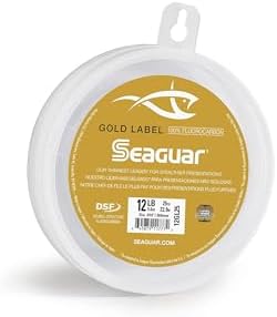 Seaguar Gold Label Fresh & Saltwater Fishing Leader Line, 100% Fluorocarbon by Seaguar
