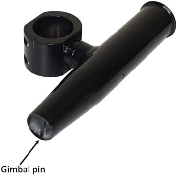 2 PCS T-Top Rod Holder Single Aluminum clamp on fit 1.5",1.875",2" inch Horizontal or Vertical Fishing Boat Tower/Leaning Post/Rail - Image 6