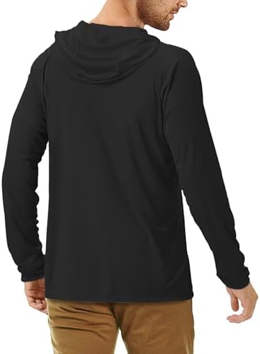 Roadbox Mens Fishing Sun Hoodie, Long Sleeve UPF 50+ UV Protection Shirts - Image 3