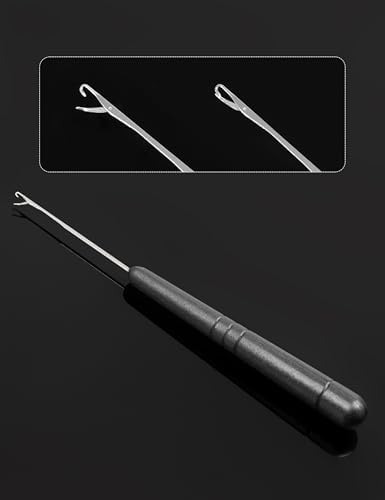 BLUEWING Bait Needle Hollowcore Splicing Tool, Latch Hook Rigging Needle for Offshore Bait Rigging & Loop Making - Image 4