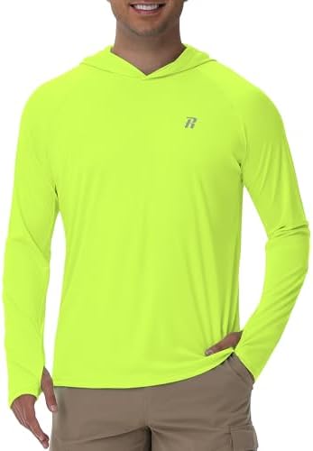 Runhit UPF 50+ Fishing Shirts for Men Long Sleeve Sun Protection Hoodie Lightweight Outdoor Workout Hiking Running Rash Guard - Image 2