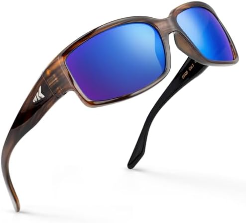 KastKing Skidaway Polarized Sport Sunglasses for Men and Women, Wrap Design by KastKing