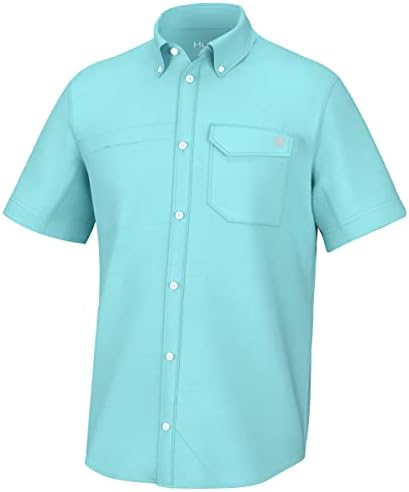 HUK Men's Tide Point Kc Scott Original Artwork Short Sleeve Shirt, Fishing Button Down by HUK