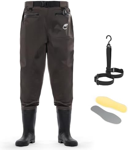 Calamus WaveWalker Waist Waders with Boots, Hip Waders for Men by Calamus
