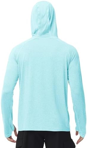Roadbox Men's UPF 50+ Fishing Shirts, Long Sleeve UV Sun Protection Hoodie - Image 3