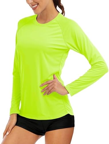 MAGCOMSEN Women's Long Sleeve Shirts UPF 50+ Sun Protection Shirts for Hiking Fishing Workout Rash Guard by MAGCOMSEN