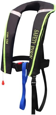 Manual Inflatable Life Jacket|Life Vest for Adults|PFD Low Profile|Supports up to 330 lbs(YSH700) by morinokawau