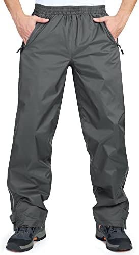 33,000ft Men's Rain Pants, Waterproof Rain Over Pants, Windproof Pants by 33000ft