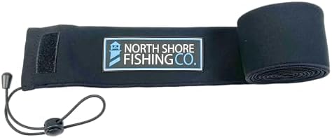Premium Neoprene Fishing Rod Sleeve – Floating, Puncture Resistant, Labeled Protective Sock for Casting, Spinning, Trolling Fishing Rods by NorthShoreFishingCo