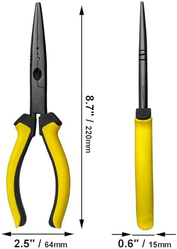 Hanpex-9 inch Fishing Pliers with Anti-rust Teflon coated, Freshwater/Saltwater Fishing Tools, Comfort Grip Handles Fishing Gear Idea for Fishing Trip - Image 6