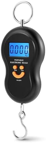 Flexzion Digital Fish Scale & Luggage Weight Scale with Hook, 110 lb/50 kg by Flexzion