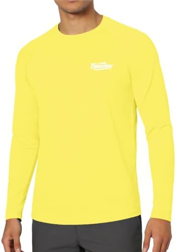 Men's UPF 50+ Sun Fishing Shirt, Long Sleeve UV Protection Tee, Quick Dry Rash Guard for Outdoor Swim Hiking - Image 2