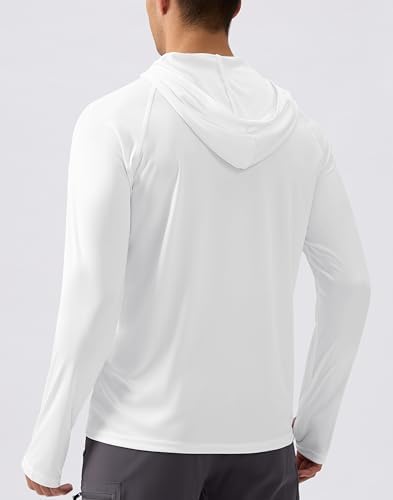 Pudolla Men's Sun Protection Hoodie Shirts UPF 50+ Fishing Hiking Shirt - Image 2