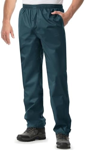 iCreek Men's Rain Pants Waterproof Breathable Lightweight Rain Over Pants by iCreekoutdoor