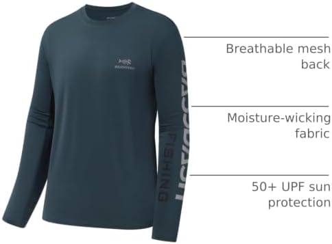 BASSDASH Fishing T Shirts for Men UV Sun Protection UPF 50+ Long Sleeve Tee T-Shirt - Image 3