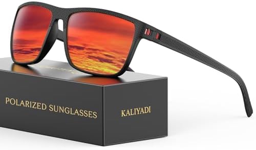 KALIYADI Polarized Sunglasses for Men, Lightweight Sun Glasses with UV Protection for Driving Fishing Golf by KALIYADI