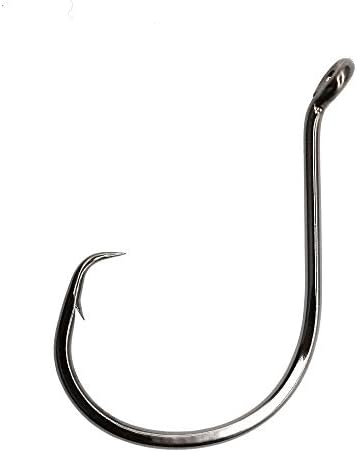 Angler's Grotto Heavy Octopus Short Shank Offset Circle Hook | 10/25/50 Count Per Pack | Freshwater Saltwater Fishing Hooks | 4X Strong High Carbon Steel | Size #1/0,#2/0,#3/0,#4/0,#5/0,#6/0,#7/0,#8/0,#9/0,#10/0 by AnglersGrotto