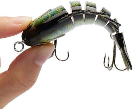 BASSDASH SwimPanfish Multi Jointed Bluegill Bass Fishing Lure Swimbaits - Image 3