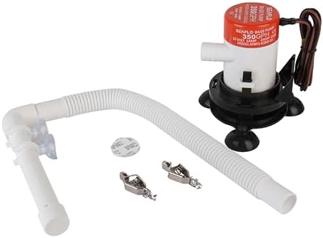 SEAFLO 10 Series Portable Livewell Aerator Kit - 12V, 350 GPH, Adjustable Hosepipe, Submersible, Corrosion-Resistant, Efficient Oxygenation, Fresh/Saltwater Use, CE & ROHS Certified, 4-Year Warranty by SEAFLO
