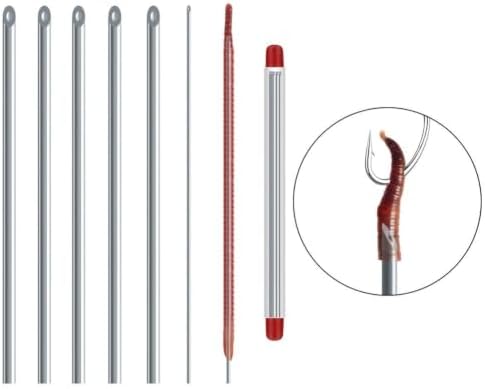 Hollow Core Fishing Needle Set 5pcs for Earthworm Bait Securing with Stainless Steel Material and Streamlined 20cm Profile - Image 6
