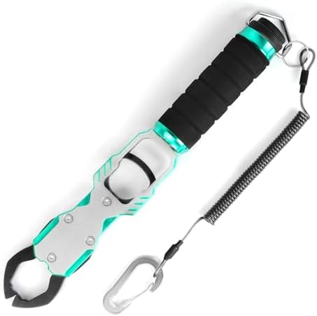 Ghosthorn Fish Lip Gripper with Scale 40lb Aluminum Alloy Fishing Grabber by Ghosthorn