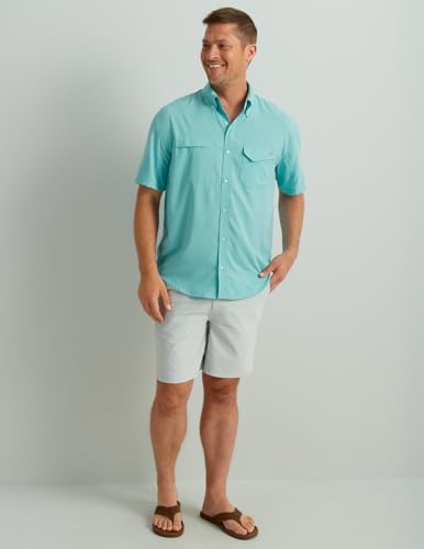 HUK Men's Tide Point Kc Scott Original Artwork Short Sleeve Shirt, Fishing Button Down - Image 2
