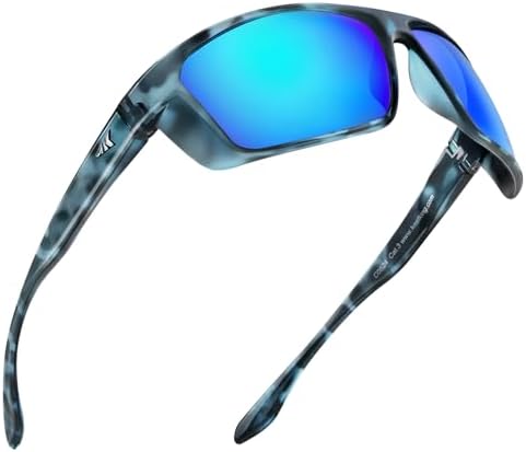 KastKing Huzzah Polarized Sport Sunglasses for Men and Women, Wrap Design by KastKing