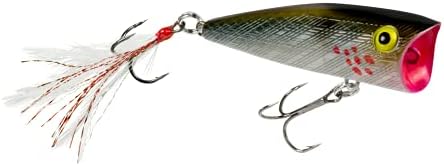 Rebel Pop-R Feathered Topwater Popper Fishing Lure by Rebel