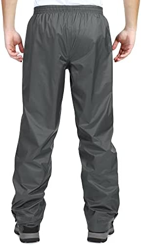 33,000ft Men's Rain Pants, Waterproof Rain Over Pants, Windproof Pants - Image 2