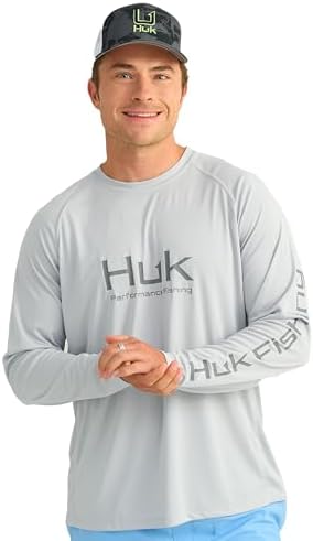 HUK Men's Pursuit Vented Long Sleeve Fishing Shirt (+30 UPF) by HUK