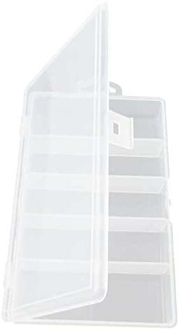 Honbay Clear Visible Plastic Fishing Tackle Accessory Storage Box Case Container - Jewelry Making Findings Organizer - (M:7"x4.3"x1.2") by Unknown
