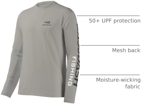 BASSDASH Fishing T Shirts for Men UV Sun Protection UPF 50+ Long Sleeve Tee T-Shirt - Image 4