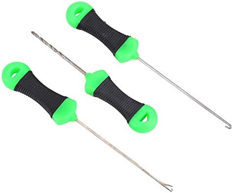 VGEBY 3Pcs Fishing Bait Needle, Portable Carp Bait Needle Carp Fishing Splicing Needle Baiting Hook Drill Rig Tools - Image 2