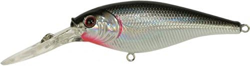Berkley Flicker Shad Fishing Lure, Black Silver, 1/4 oz, 2 1/4in | 6cm Crankbaits, Size, Profile and Dive Depth Imitates Real Shad, Equipped with Fusion19 Hook - Image 2