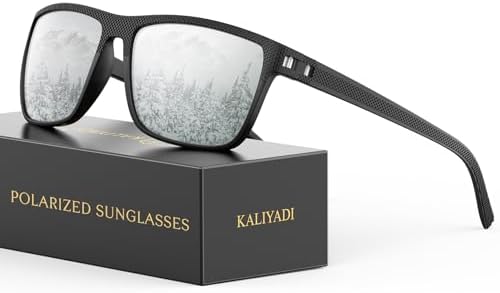 KALIYADI Polarized Sunglasses for Men, Lightweight Sun Glasses with UV Protection for Driving Fishing Golf by KALIYADI