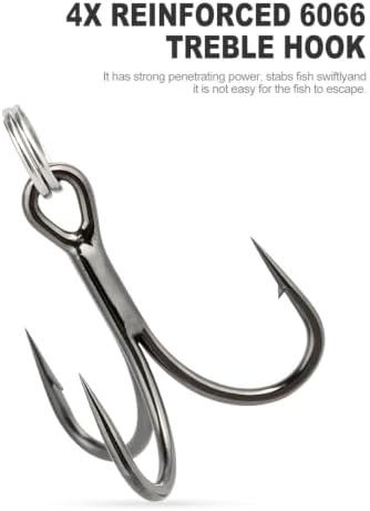6 Pack 0.7oz Metal Jig Fishing Lures, Saltwater Freshwater Spoon Jigs with Storage Box & Treble Hooks - Image 6